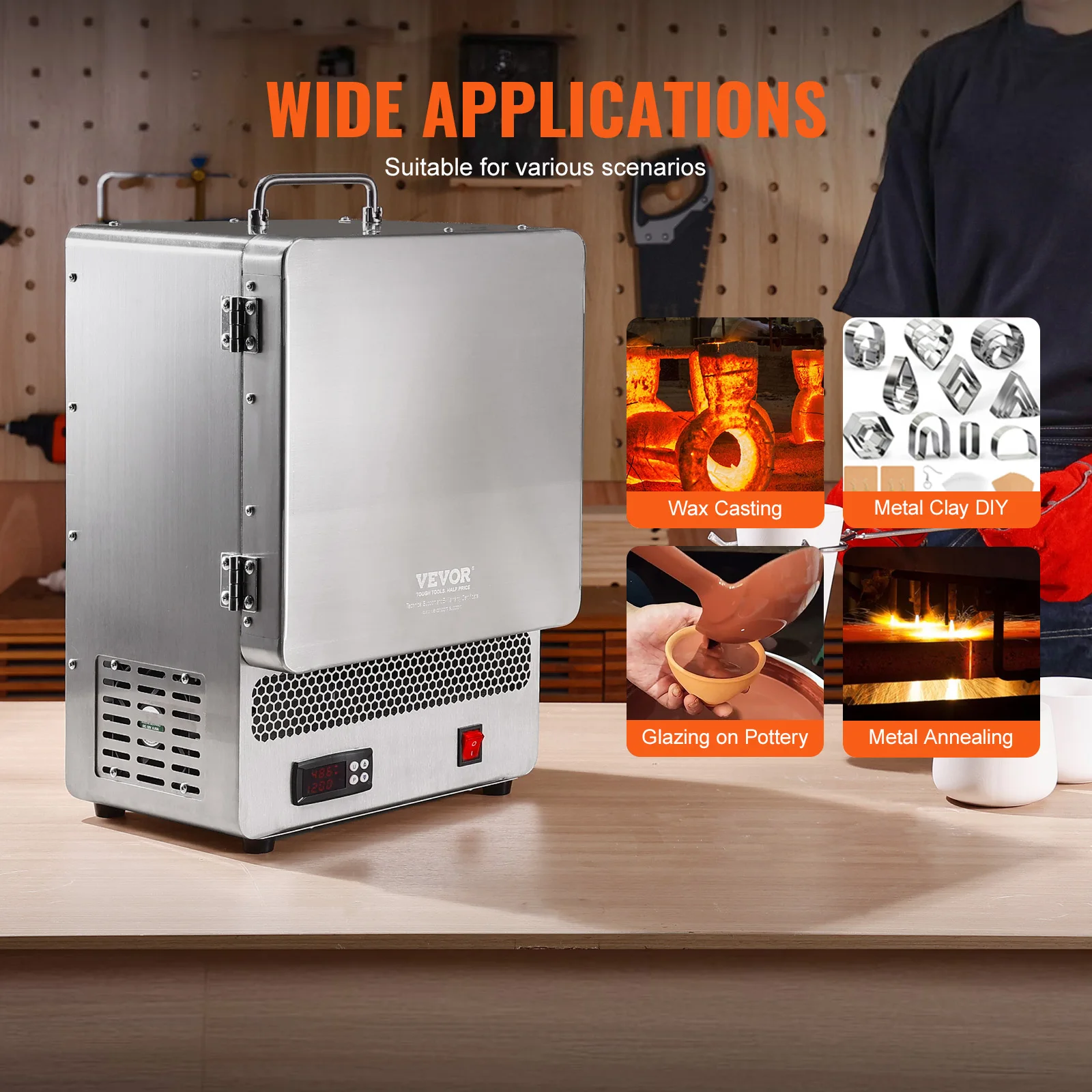 Electric Metal Melting Furnace Stainless Steel DIY Kiln