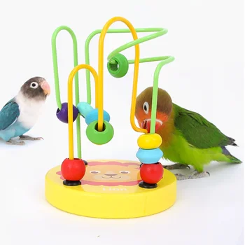 Bird Training Toy Supplies Lovebird Bird Toy Foraging Training Rings Educational Puzzle Playing Toy Canary Toy Accessories