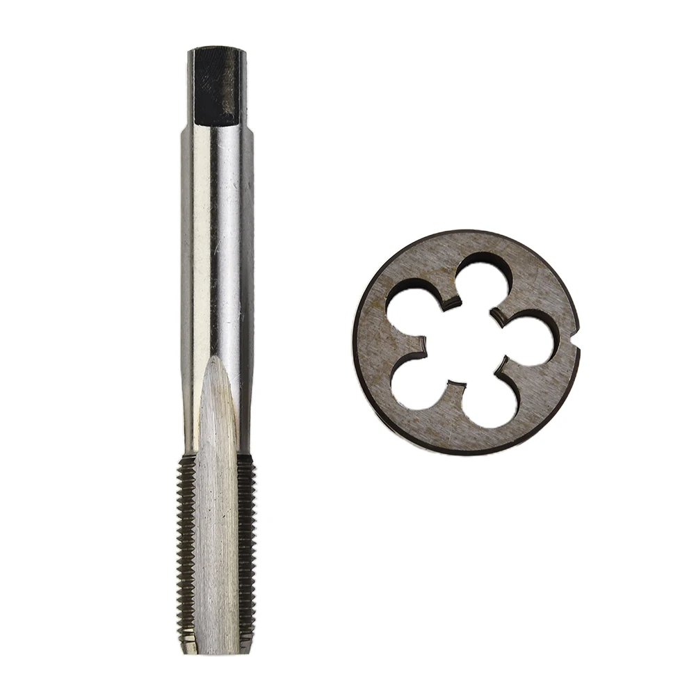 미터법 나사 탭 다이 높이 10mm 고속강 (M2) 다이 직경 38mm 금속 가공용 직선 플루트 탭