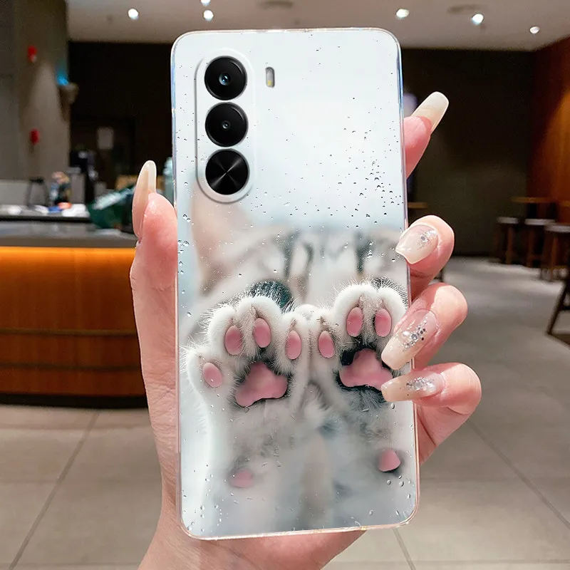 Cute Cool Dragon Transparent Soft Silicone Back Cover Case