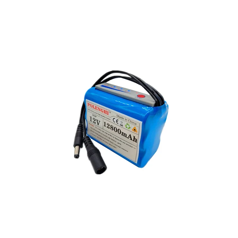 High-Capacity 12.6V Li-Ion Battery Pack with Power Indicator