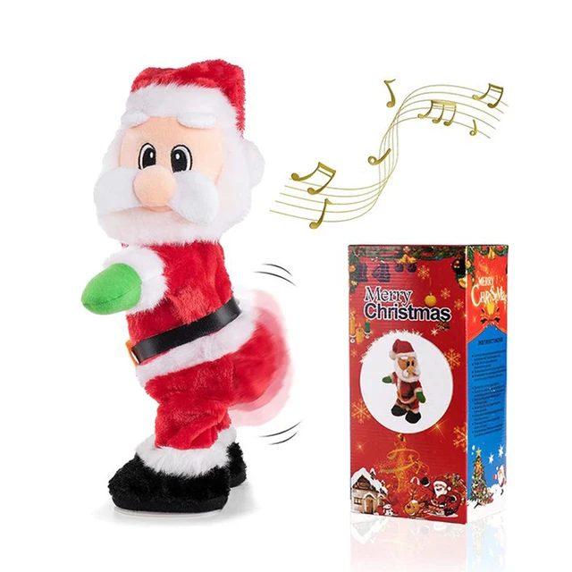 Twerking Santa Claus Dancing Doll Electric Musical Plush Toy Twist Ass and Shake Ass Singing Christmas Toys Novelty & Gag Gift 1