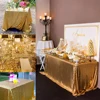 Glitter Sequin Table Cloth Rectangular Table Cover Rose Gold Tablecloth For Wedding Birthday Party Home Decoration Custom Size 2