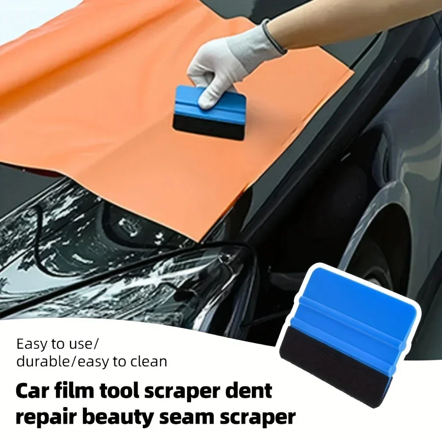 Blue PP Plastic Car Vinyl Wrap Film Squeegee Scraper Tool
