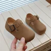Kids Mary Jane Shoes 2024 Spring Autumn Children's Causal Simple Style Flats Shoes Versatile Non-slip Boys Girls Leather Shoes 4