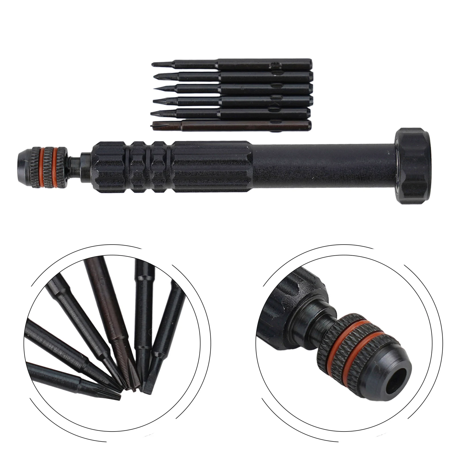 

6in1 Multi Bit Screwdriver Set 5 Point Star Y Type Specified Cross Head Screw Driver With Batch Heads For Laptop Phone Repair
