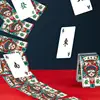 Mahjong Travel Set 146pcs/set Mahjong Playing Cards Thicken Large Print Handheld Poker Waterproof Chinese Mah Jongg American 2