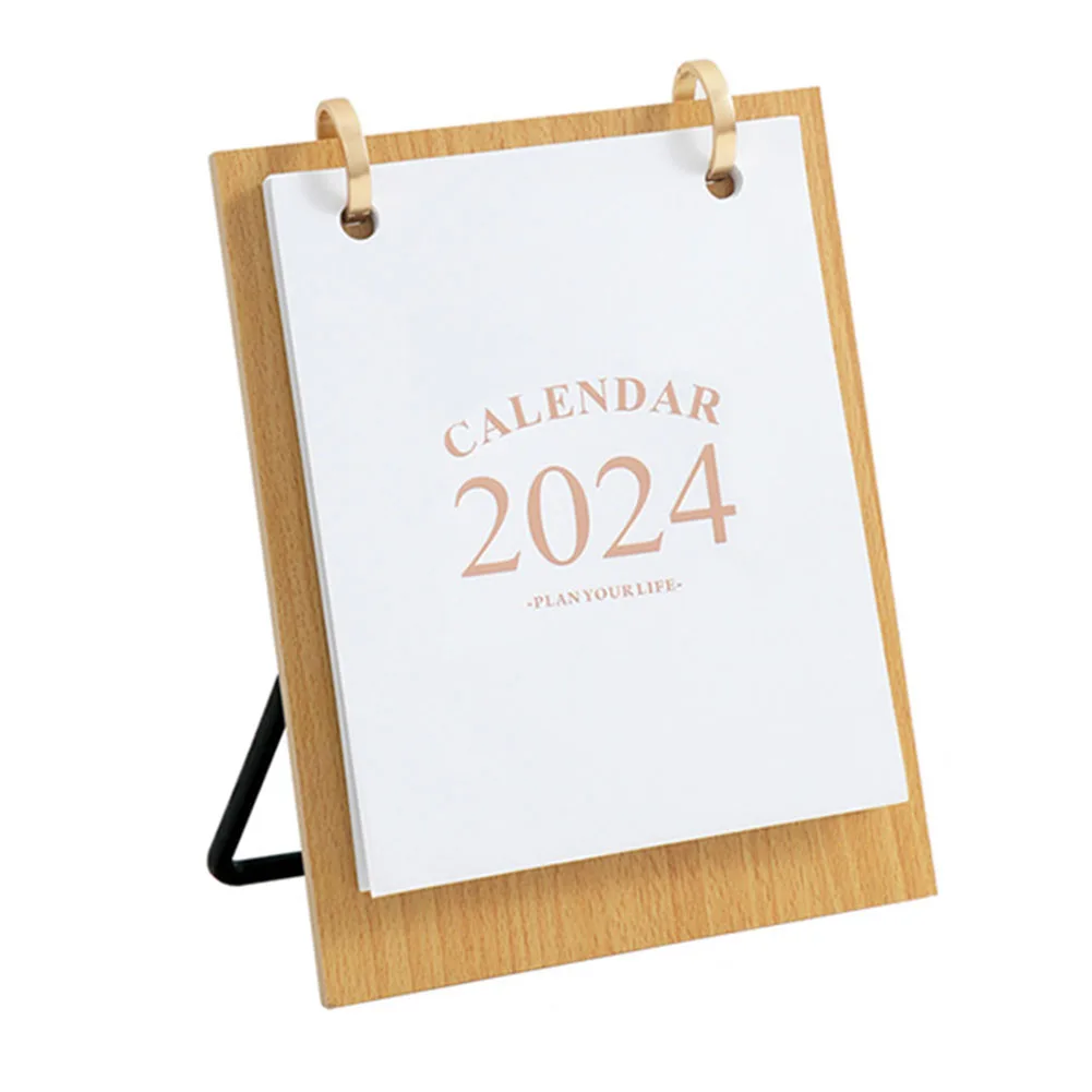

2024 Calendar Calendar Bedroom Desk Novel Retro Style Simple Design With Confidence Desk Calendar Desk Ornaments