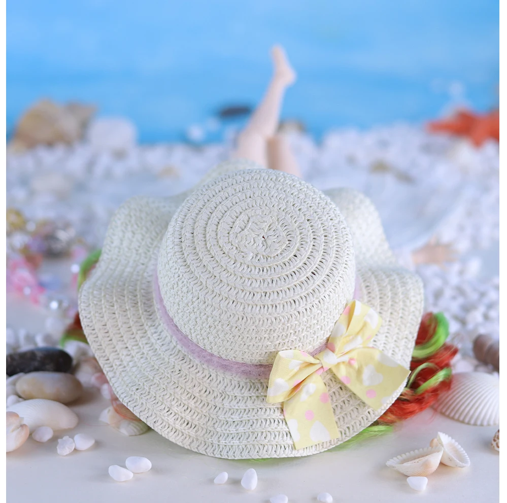 Neo Blythe Doll Bikini with Robe, Hat, Glasses & Swimming Ring 9