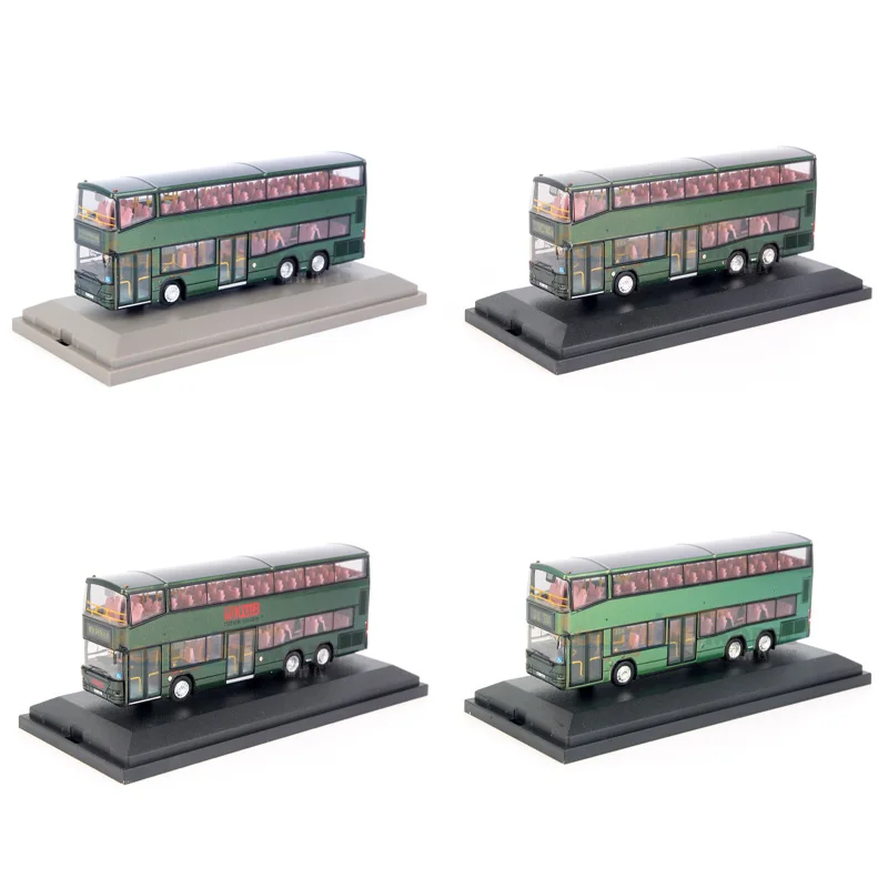 

1:76 Scale Diecast Alloy Hong Kong NEOPLAN Double Decker Bus Toys Cars Model Classics Nostalgia Adult Souvenir Gifts Static