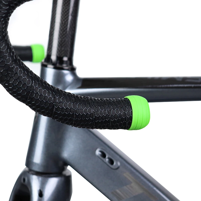 1 Pair Handlebar Tape Fixing Ring Bike Handlebar Silicone Protective Sleeve Dustproof Cover