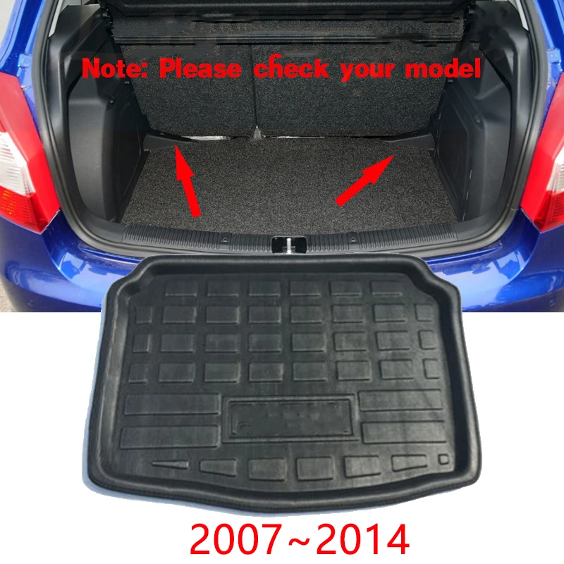 Car Trunk Mats 3D EVA Material for Skoda Fabia Accessories 2007