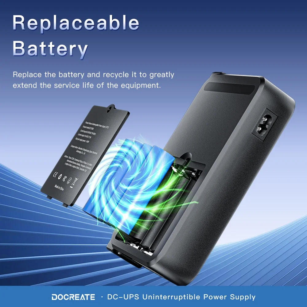 Universal 36W UPS Uninterruptible Power Supply with Replaceable Battery