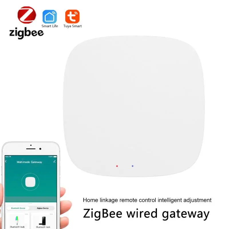

Tuya Intelligent ZigBee Gateway Temperature Indoor Temperature Control Valve Low Power ZigBee Hub Work With Alexa Google Home