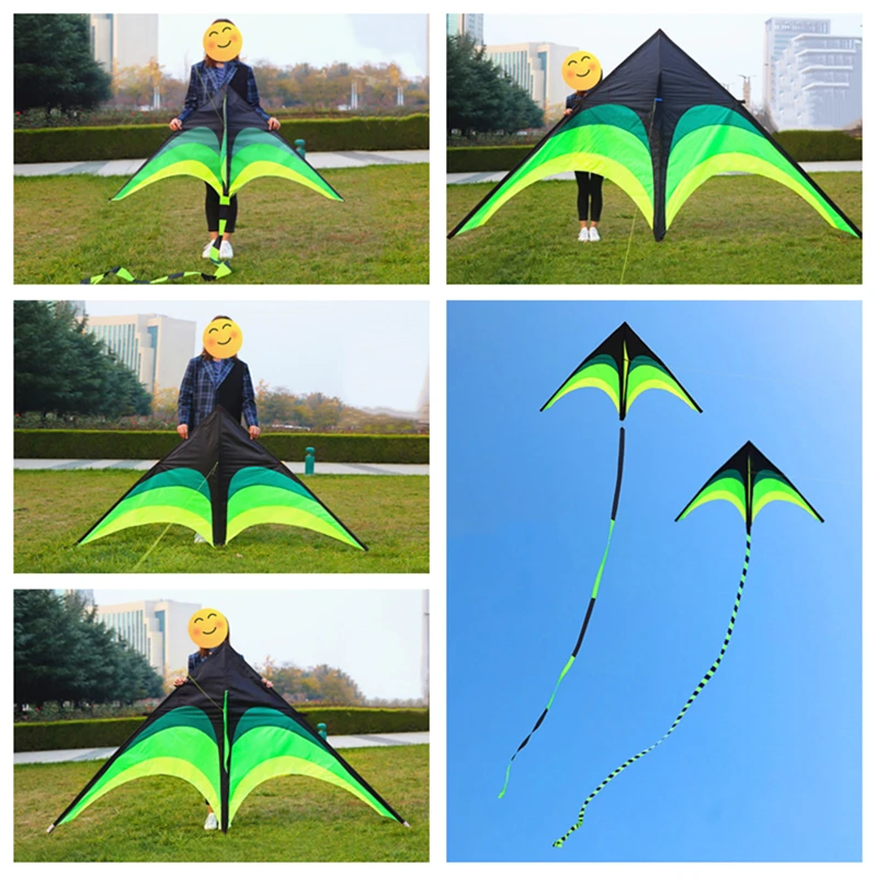 Spedizione Gratuita Grande Aquilone Delta Per Adulti Aquilone Giocattoli In Nylon Aquiloni Bambini Aquilone Aquilone Aquilone Surf Flying Fairy Stunts