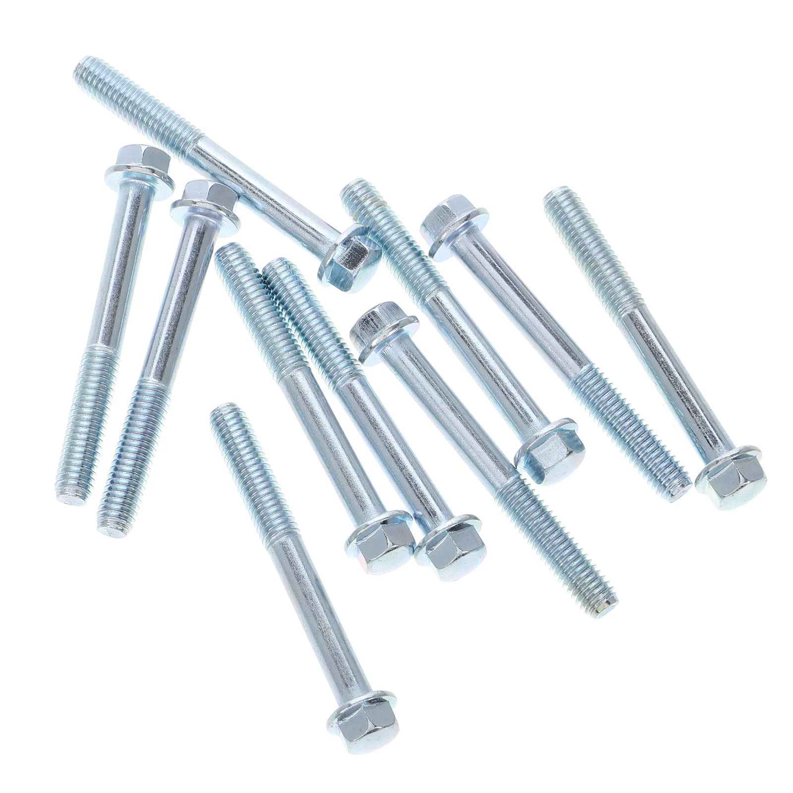 10 Pcs Engine Screw Screws Mounting and Bolts Hardware Kit Motorcycle Nuts Assortment Metal Accessories