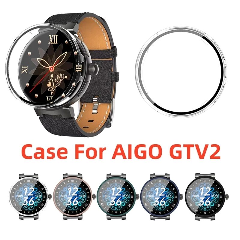 

For Aigo GTV2 Tempered Glass Screen Protector Case All in One Cover Sleeve