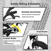 Vélo pour enfants de style motocross KEANO pour garçons et filles de 3 à 7 ans, vélos de 12 et 16 pouces avec roues d'apprentissage et plaque d'immatriculation 5