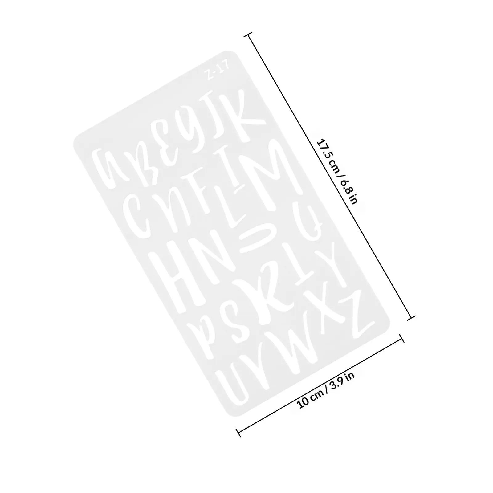 20장의 페인팅용 레터 스텐실, 다용도 알파벳 스텐실, 공예용, 캘리그라피 레터링, 스크랩북 드로잉 템플릿