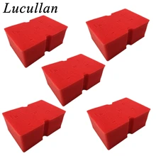  Lucullan Large Cross Cut Durable Soft Foam Grid Sponge Rinseless Absorbent Easy Grip Non Scratch Car Wash Tools 