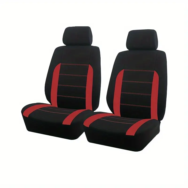 AUTO PLUS Sports Universal Polyester Car Seat Cover Set Fit Most Car Plain Fabric Bicolor Stylish Car Accessories Seat Protector - Image 7
