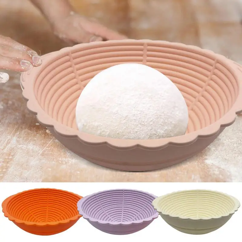 

Silicone bread proofing basket Non-stick Sourdough Proofing Basket large-capacity baking dough fermentation bowl for kitchen