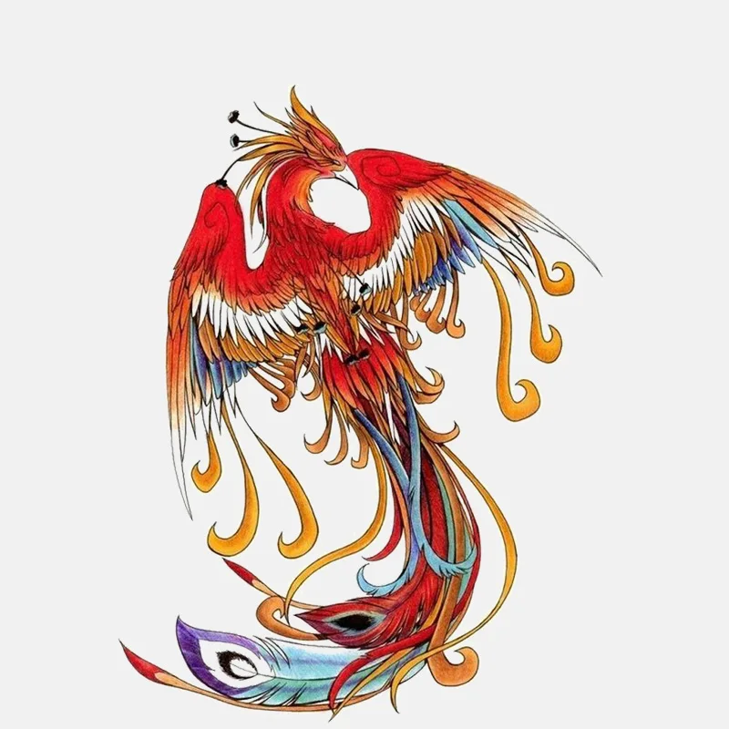 

13/17 CM Decals Exterior Accessories Fire Phoenix Immortal Bird Stickers Cross Country Diesel Vehicle Decoration Decal K5