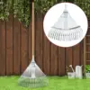 Garden Leaf Rake, Telescopic Metal Rake ,29-46cm Expandable, Adjustable Leaf Rake Garden Camping Rake for Shrub Flower Bed 2