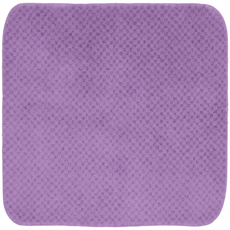

24 in. x 40 in. Nylon Washable Bath Rug Purple