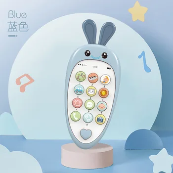 Baby Phone Toy Music Sound Telephone Sleeping Toys With Teether Simulation Phone Kids Infant Early Educational Toy Kids Gifts 8