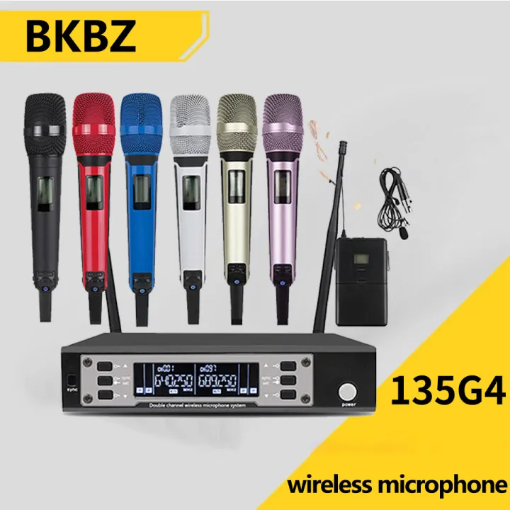 

BKBZ 135G4 Single receiver Double Handheld Microphone multiple colour High Quality