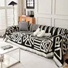 Boho Style Chenille Sofa Towel with Tassels, Double-side, for Living Room Camping Picnic Large Blanket Leisure Relax Beach Towel 1