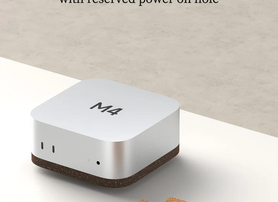 Cork Dust-Proof Stand for Mac mini M4 Eco-Friendly & Anti-Slip Hagibis