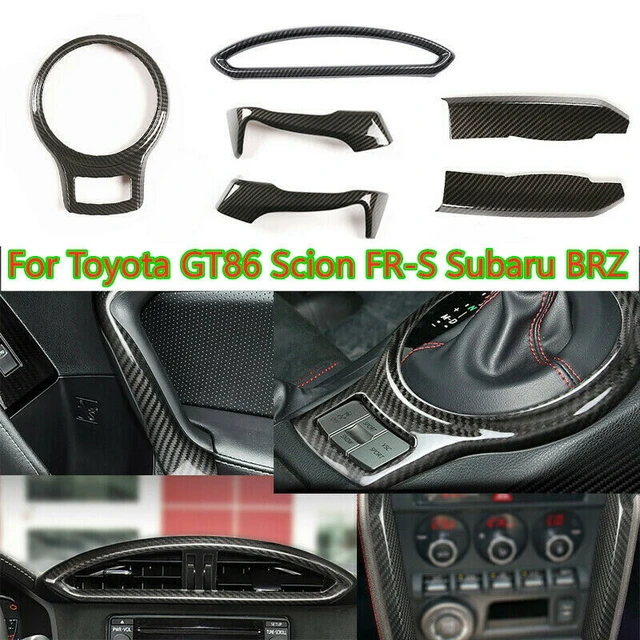6PCS ABS Carbon Fiber Interior Trim Cover Set For Toyota GT86 Scion FR-S  Subaru BRZ - AliExpress