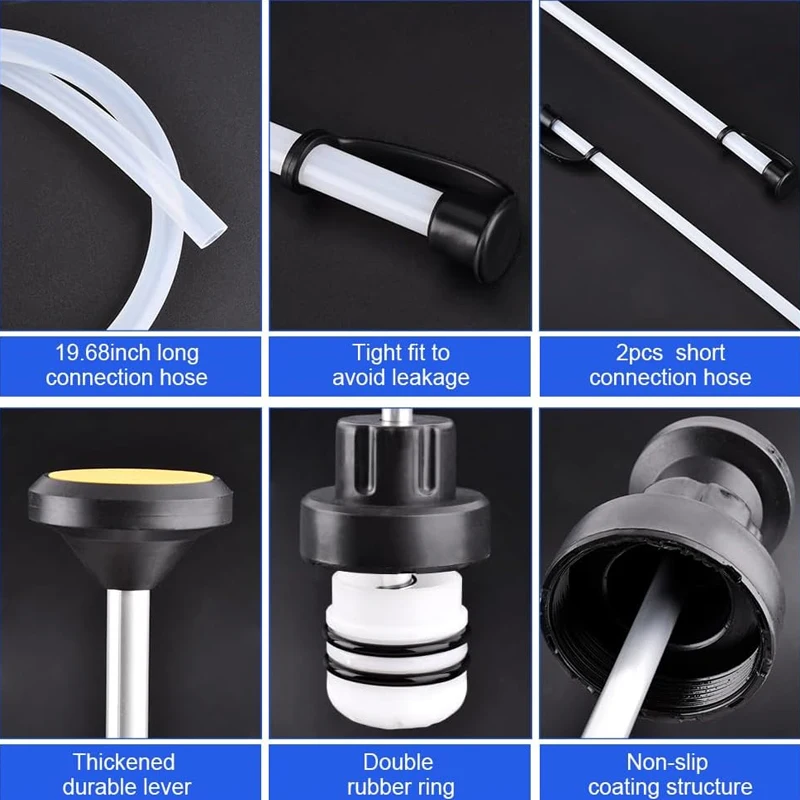 Oil Extractor Pump Reusable Car Oil Fluid Extractor Auto Oil Change Syringe Manual Fuel Suction & Filler