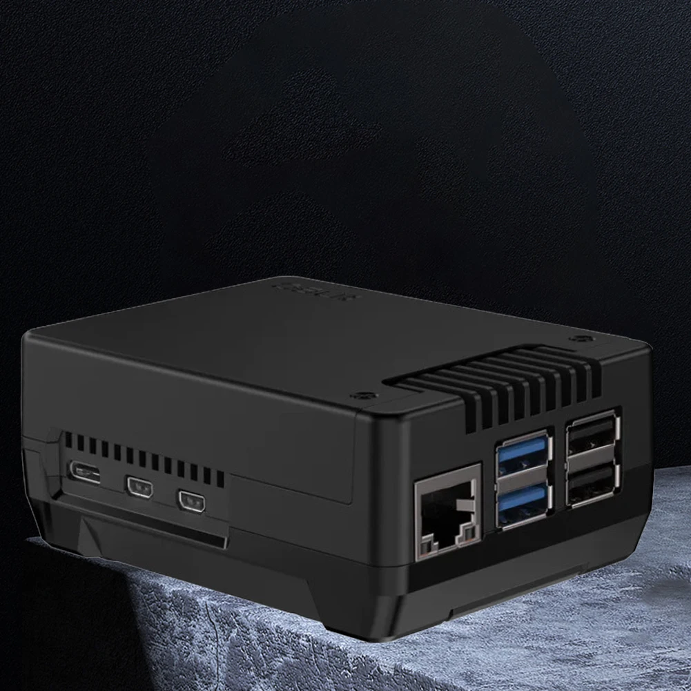 Raspberry Pi5 용 M.2 NVME PCIE 케이스, 알루미늄 합금 케이스, 냉각 선풍기 내장 방열판