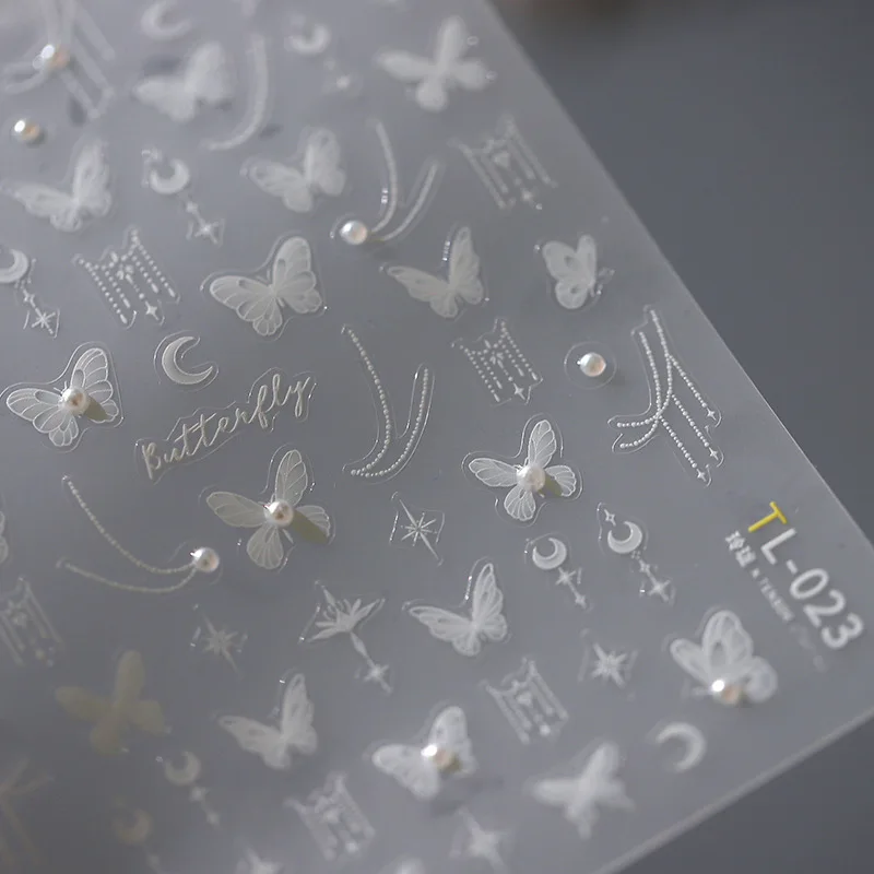 

[Meow.Sensei] 5d Stereo Nail Stickers Adhesive Nail Sticker Ornament Exquisite Series TL-023