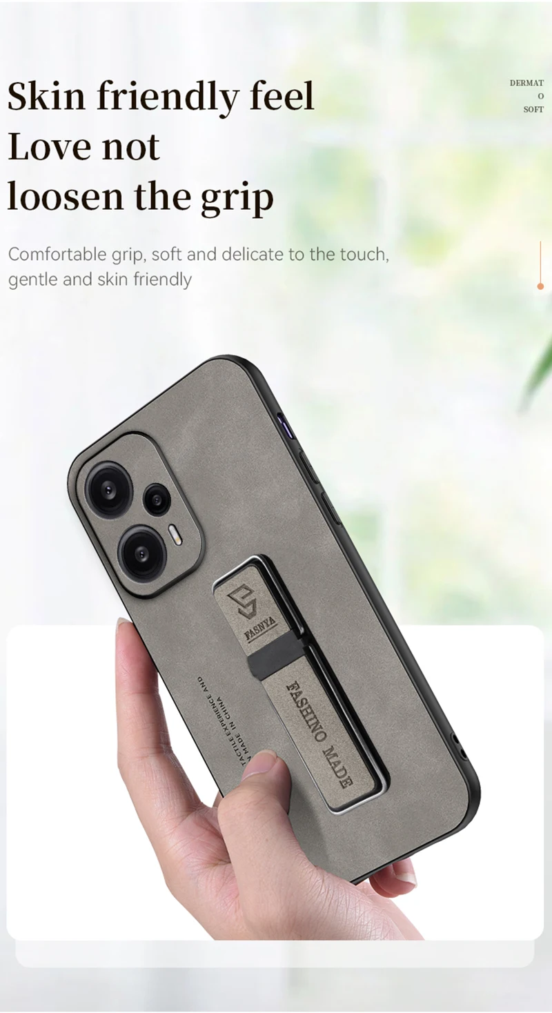 جراب هاتف بحامل سيارة مغناطيسي من الجلد ، غطاء خلفي من السيليكون للصدمات ، شاومي بوكو F5 5G ، بوكو F5 F 5 5F