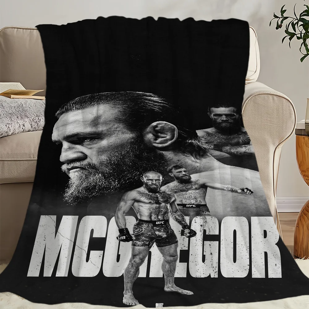 comfort warm soft Champion plush blanket suitable for sofa living room Boxer Mcgregor office bedroom C-Conor U-UFC travel gift 6