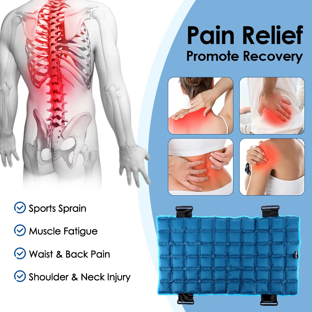 Large 13x22 Inch Reusable Ice Pack for Back Relief Relaxation Cold Wrap for Knee Leg Neck Shoulder Hip Health Care