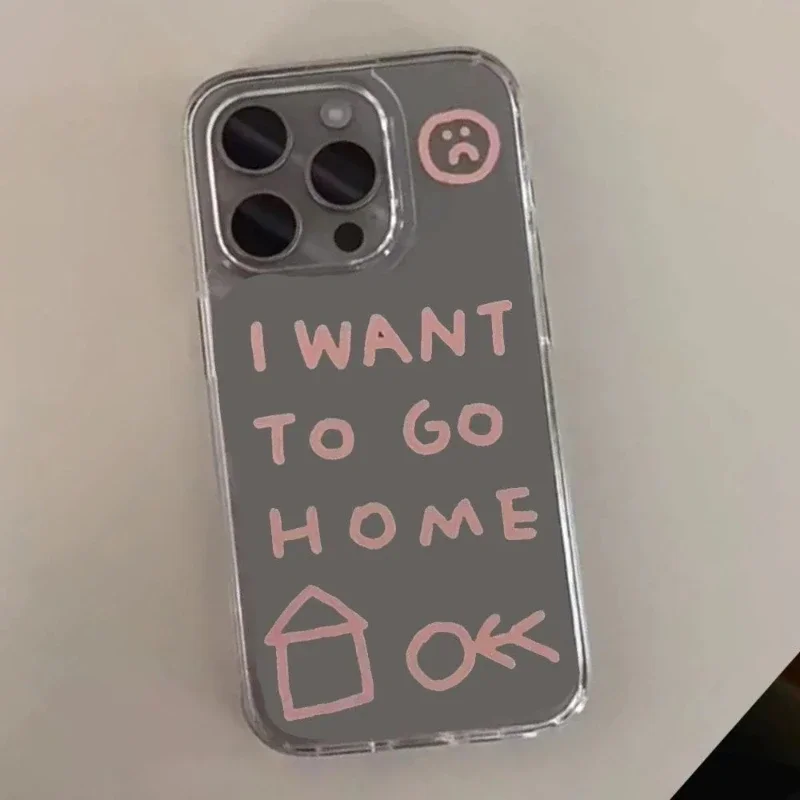 I Want To Go Home Clear Soft TPU Phone Case