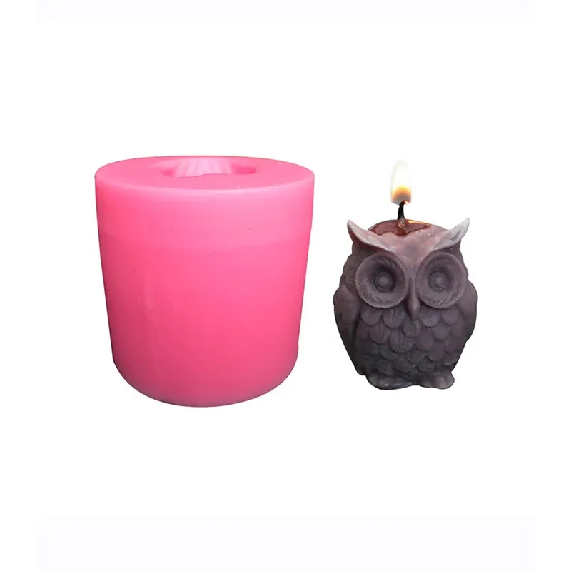 

3D Stereo Owl Liquid Silicone Mold DIY Fondant Cake Embellishment Chocolate Dessert Pastry Decoration Kitchen Baking Accessories