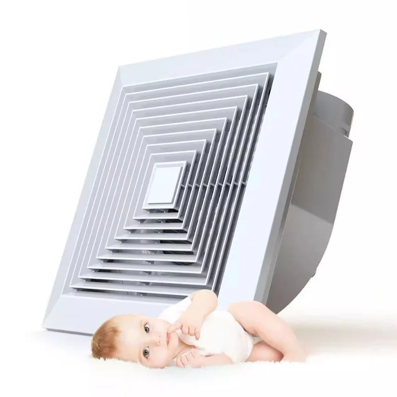 Gypsum board integrated ceiling ventilation fan silent and noise reducing kitchen and bathroom ceiling suction exhaust fan