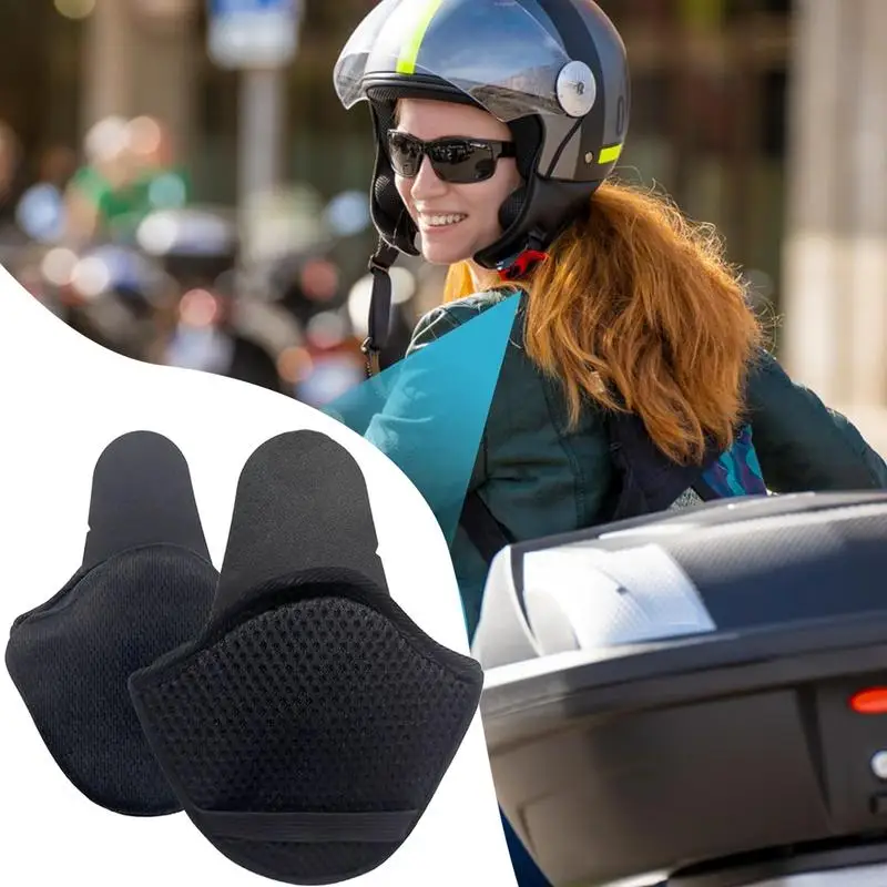 Motorcycle Helmet Earmuffs Detachable Winter Warm Ear Muffs Windproof Ear Covers 1 Pair Cold Weather Ear Pads For Women And Men
