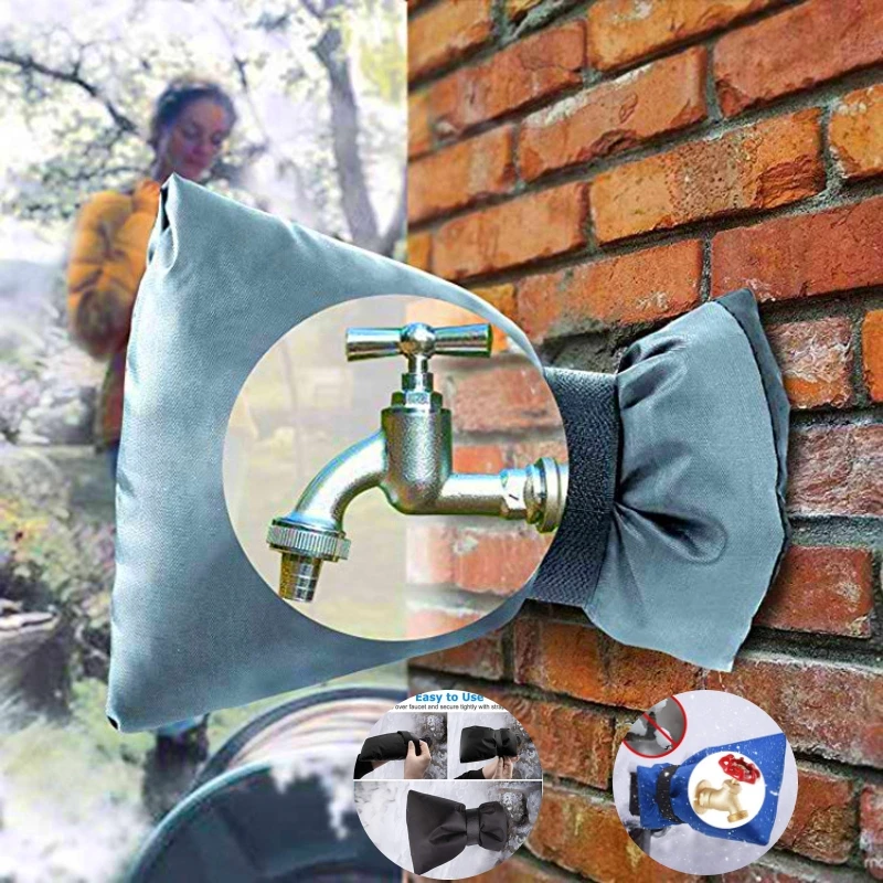 Waterproof PVC Outdoor Faucet Cover for Winter Freeze Protection
