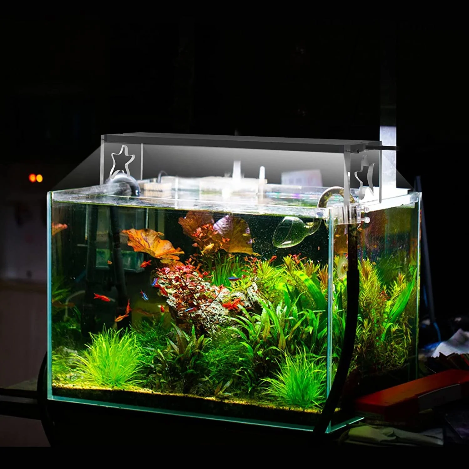 LEDSTAR AQ S RGB+W Aquarium LED Light, App Dimmable Plant Tank Light with 4 Channel Control and