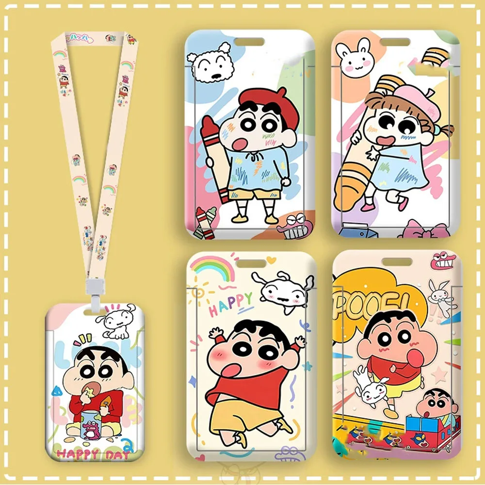 Anime-Inspired Cute Lanyard and ID Badge Holder with Credit Card Cover - Adorable Gift Accessories