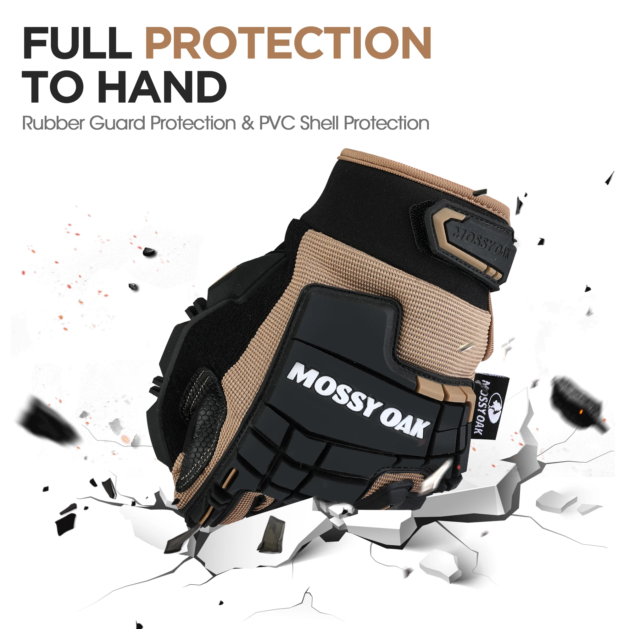 MOSSY OAK Military Full Finger Touch Screen Gloves Tactical Glove Hunting Paintball Hiking Climbing Airsoft Shooting Mittens Men 2