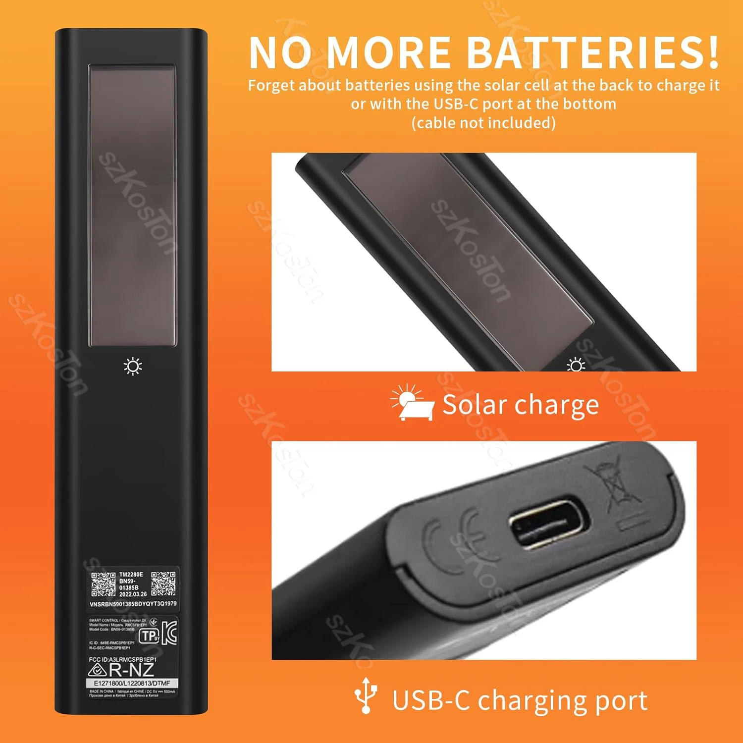 Eco-Friendly Solar Charging Voice Remote