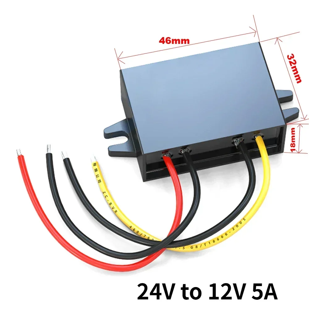 Heavy-Duty Voltage Step-Down Transformer and Converter (24V to 12V) - 40A Capacity